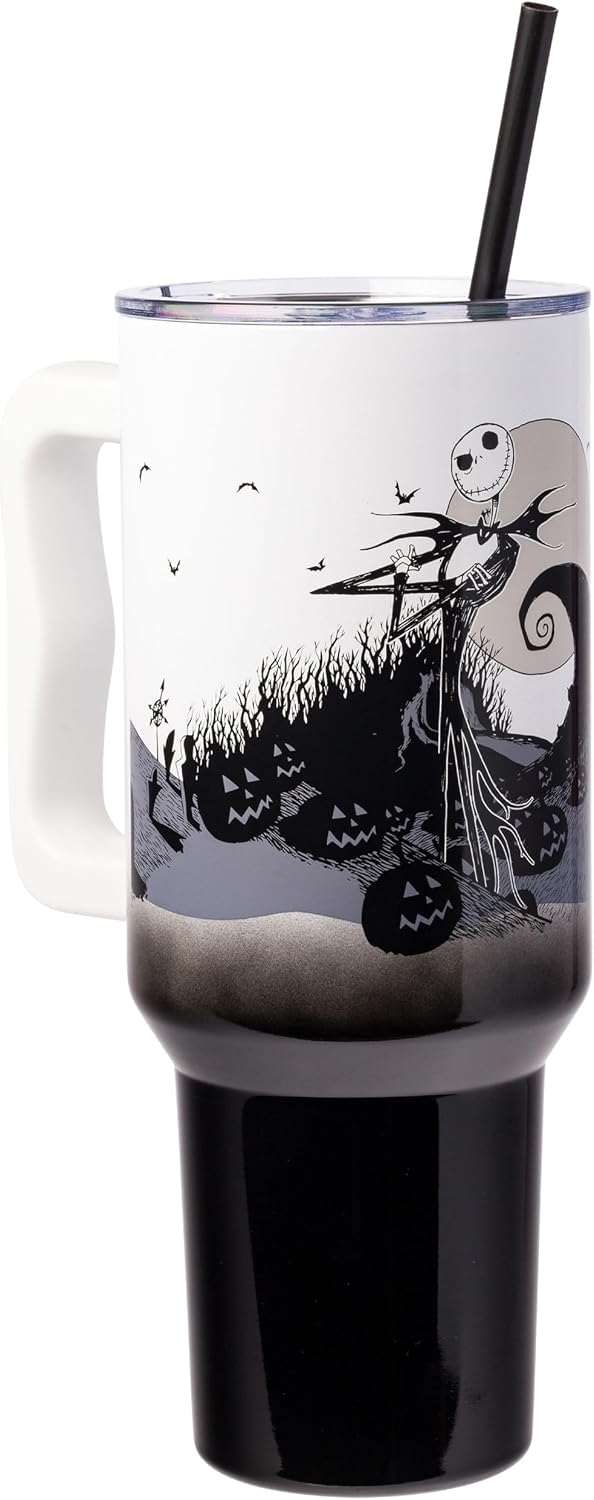 Silver Buffalo Nightmare Before Christmas, Stainless Steel Tumbler, 40oz