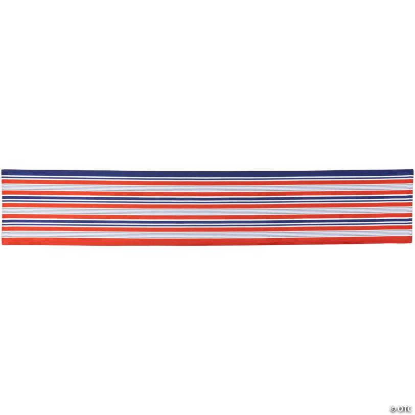 71" Red  White and Blue Americana Striped Table Runner