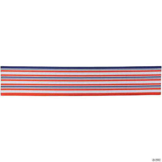 71" Red  White and Blue Americana Striped Table Runner