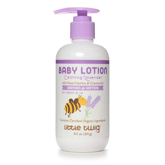 Natural Baby Lotion with Lavender, Plant-Derived Formula Gentle Moisturizer for Sensitive Baby Skin, 8.5 fl oz
