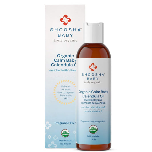 Organic Calendula Oil Fragrance Free Baby Massage Moisturizer Hypoallergenic 4oz
