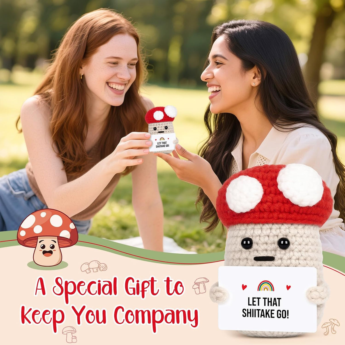 Funny Birthday Mushroom Gifts for Adults Gag Gifts for Women Men Her Him