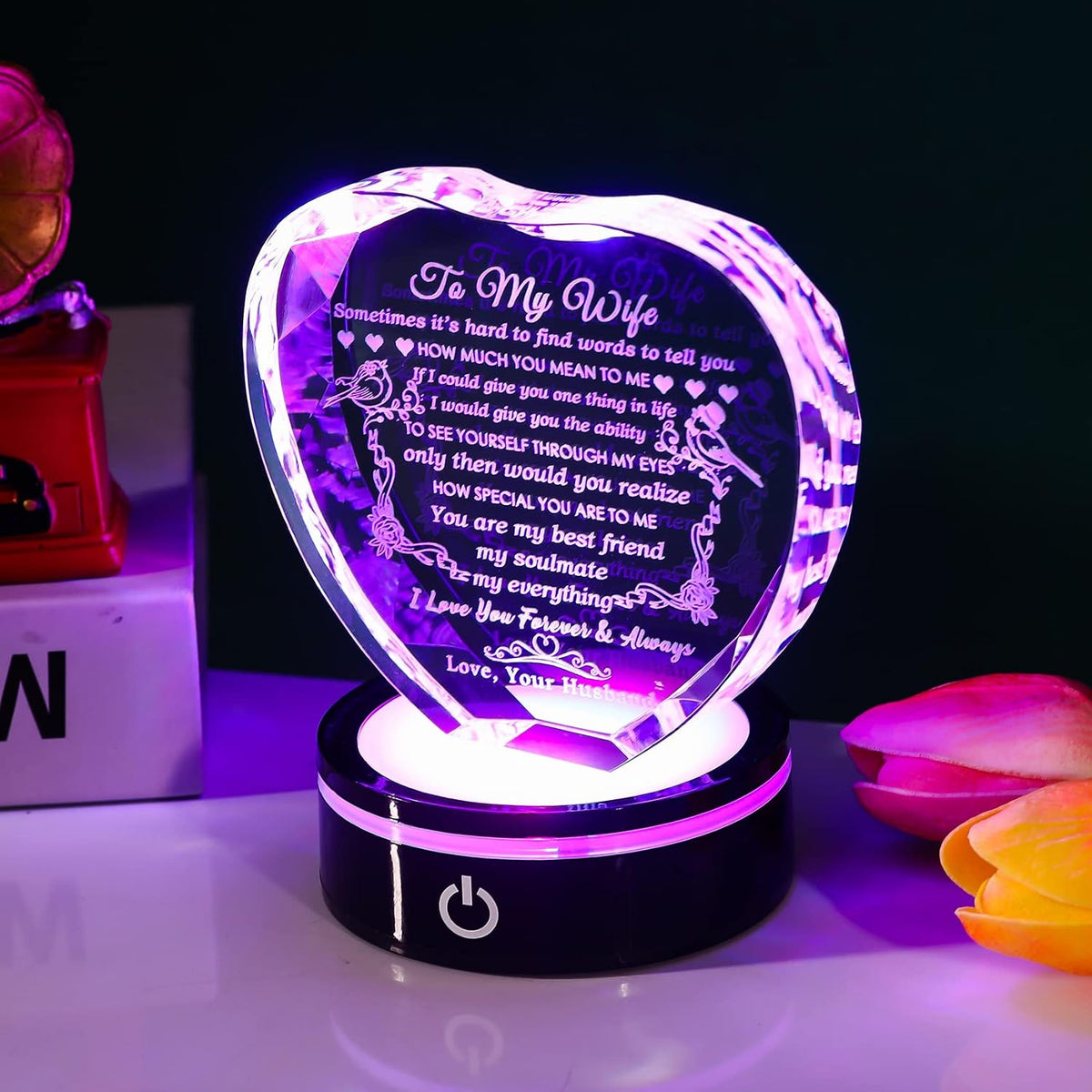 YWHL Gifts for Wife I Love You Gift Idea for Wedding Anniversary & Birthday