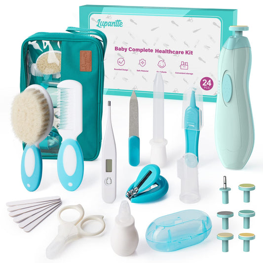 24-in-1 Baby Health & Grooming Kit with Electric Nail Trimmer