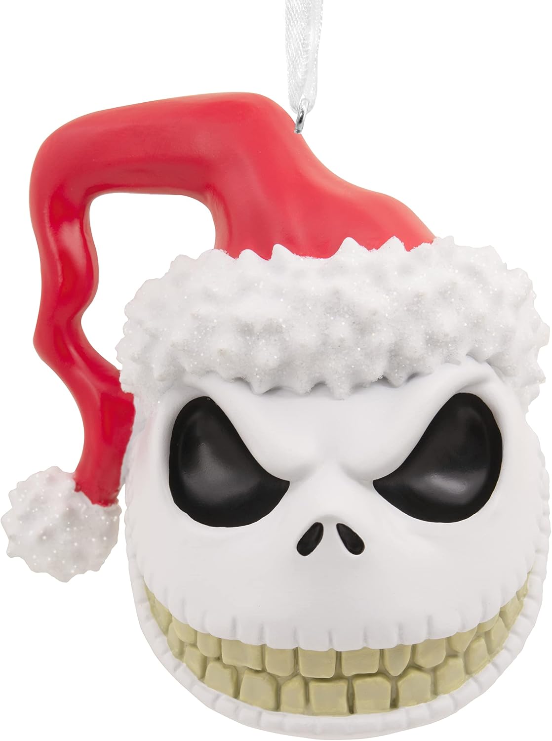 Hallmark Disney Tim Burton's The Nightmare Before Christmas Jack Skellington Head Christmas Ornament,Resin