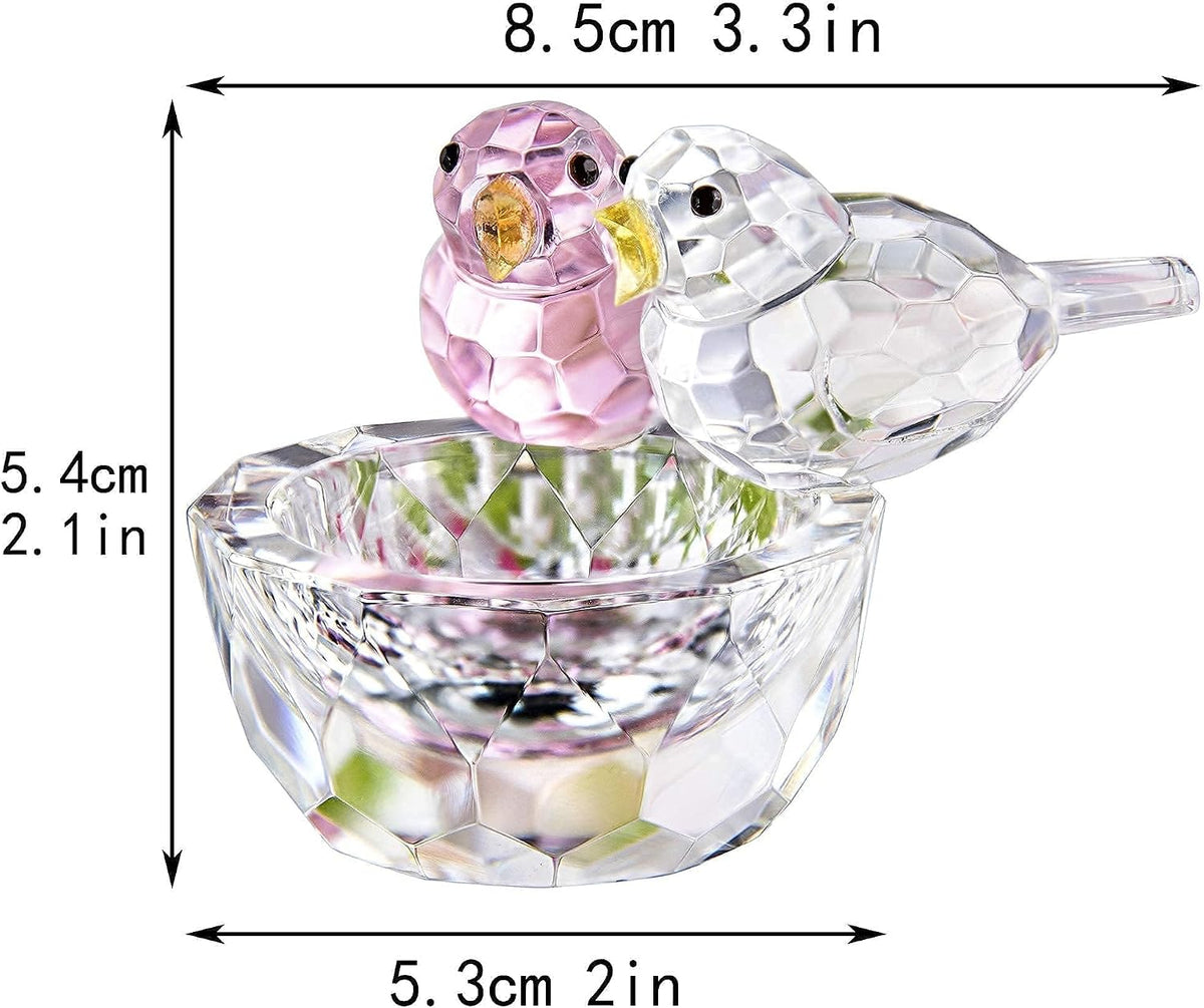 3.3'' Crystal Bird Figurine Collectible Art Glass Animal Gifts for Women