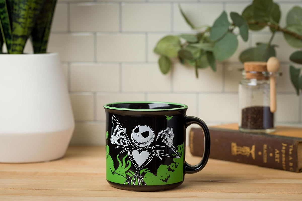 Silver Buffalo Disney Nightmare Before Christmas, Ceramic Camper Mug, 20oz