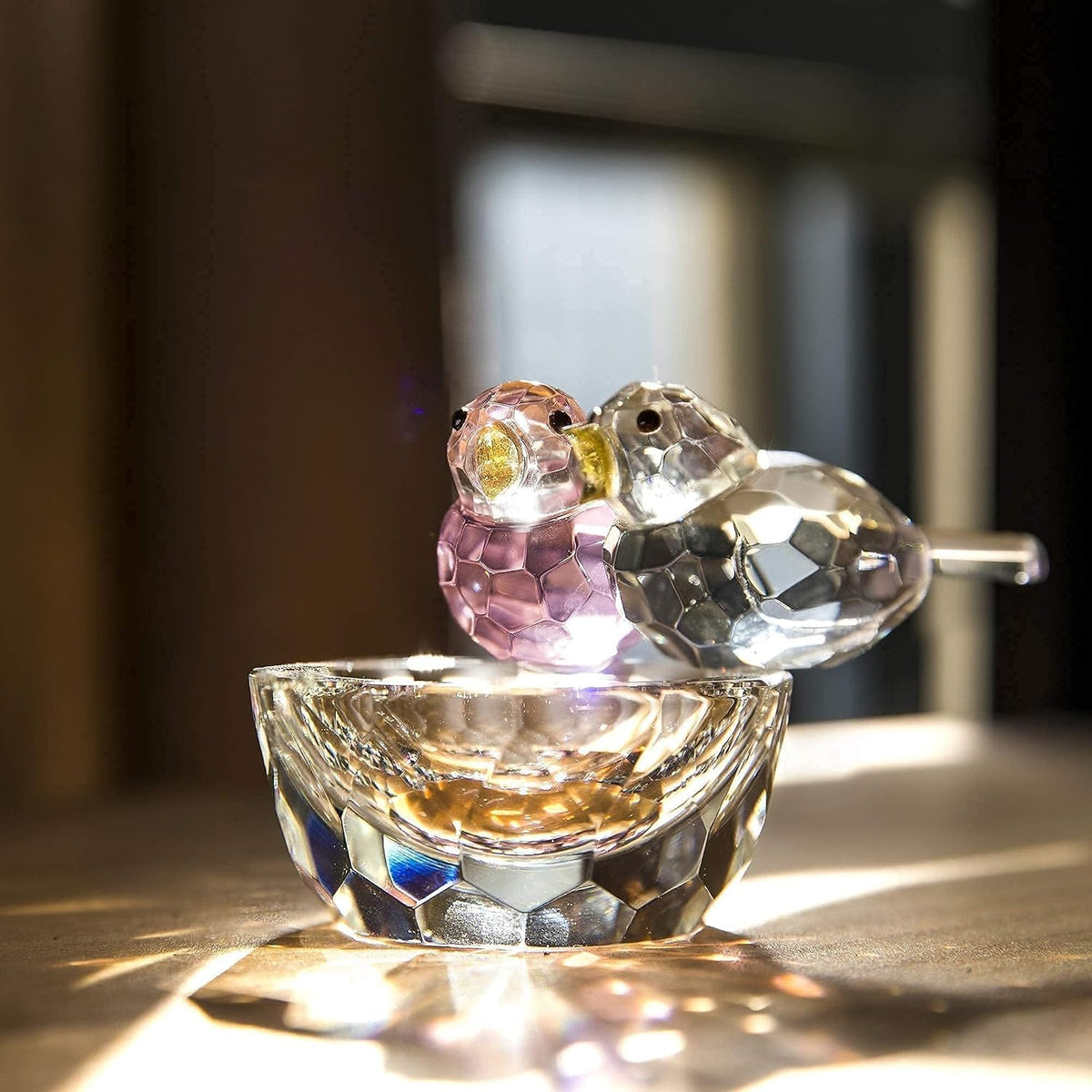 3.3'' Crystal Bird Figurine Collectible Art Glass Animal Gifts for Women