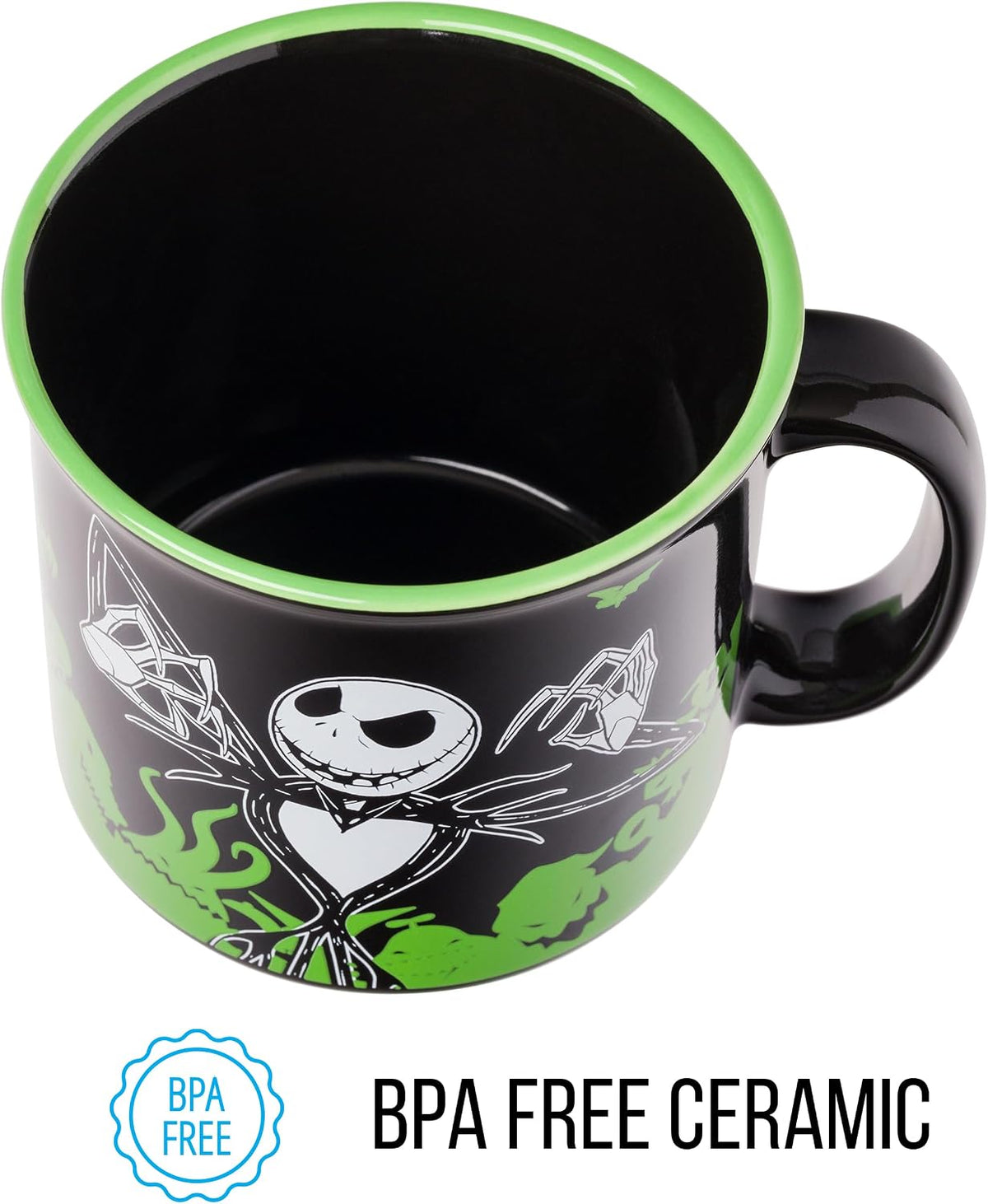 Silver Buffalo Disney Nightmare Before Christmas, Ceramic Camper Mug, 20oz