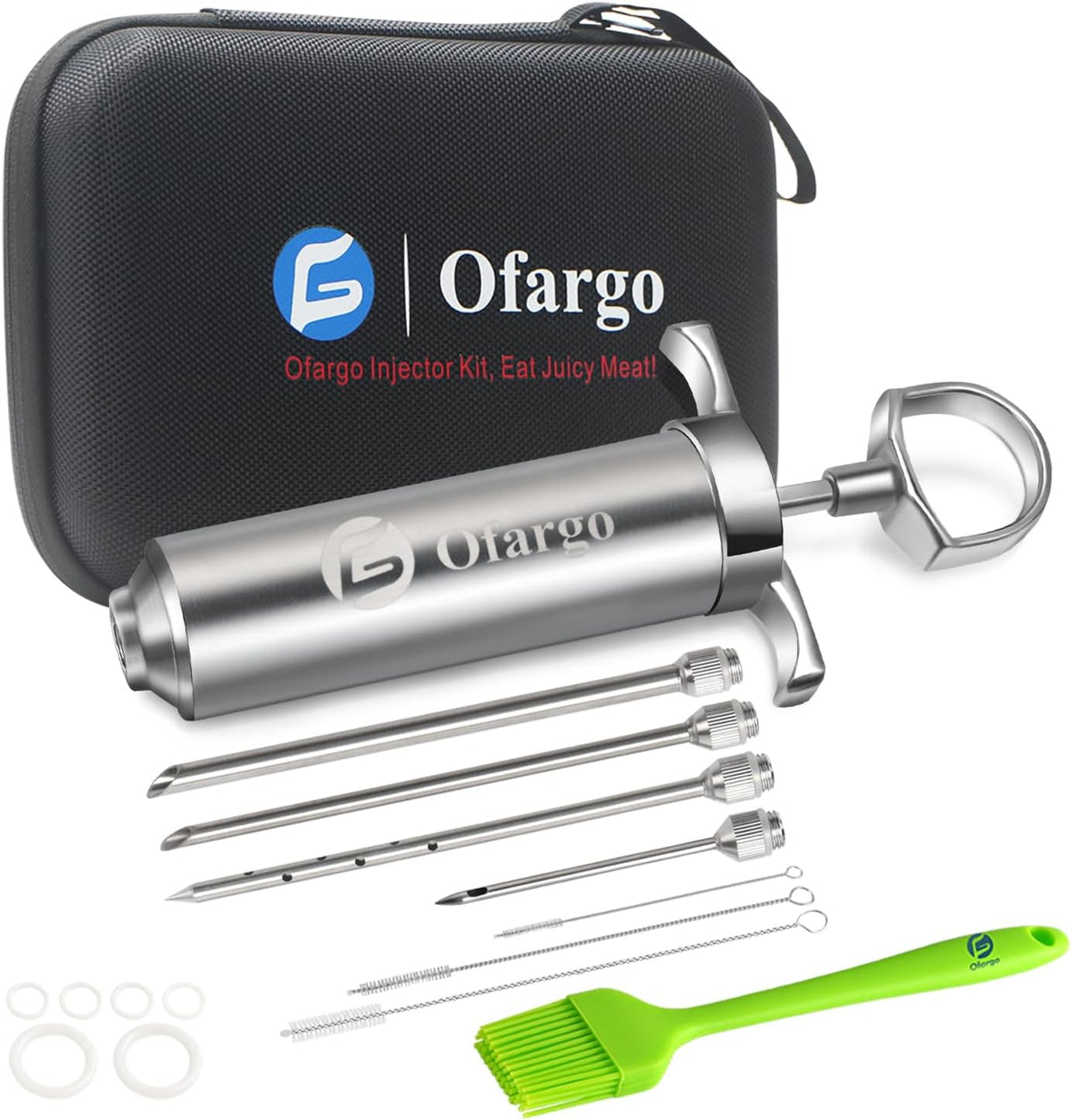 Meat Injector for Turkey, Brisket, Pork Butt, Chickens, Large Cuts of Meat