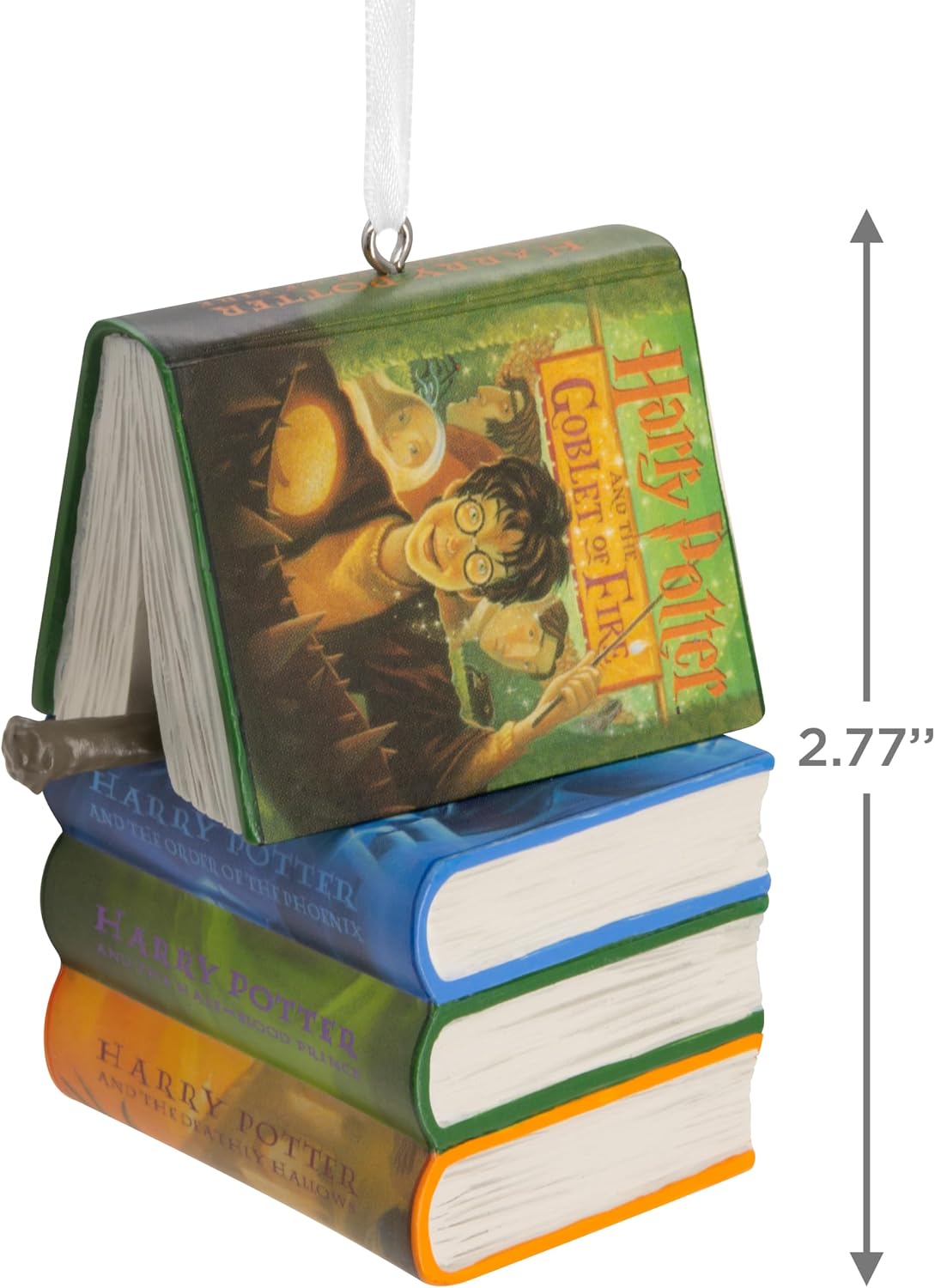 Hallmark Harry Potter Books and Wand Christmas Ornament