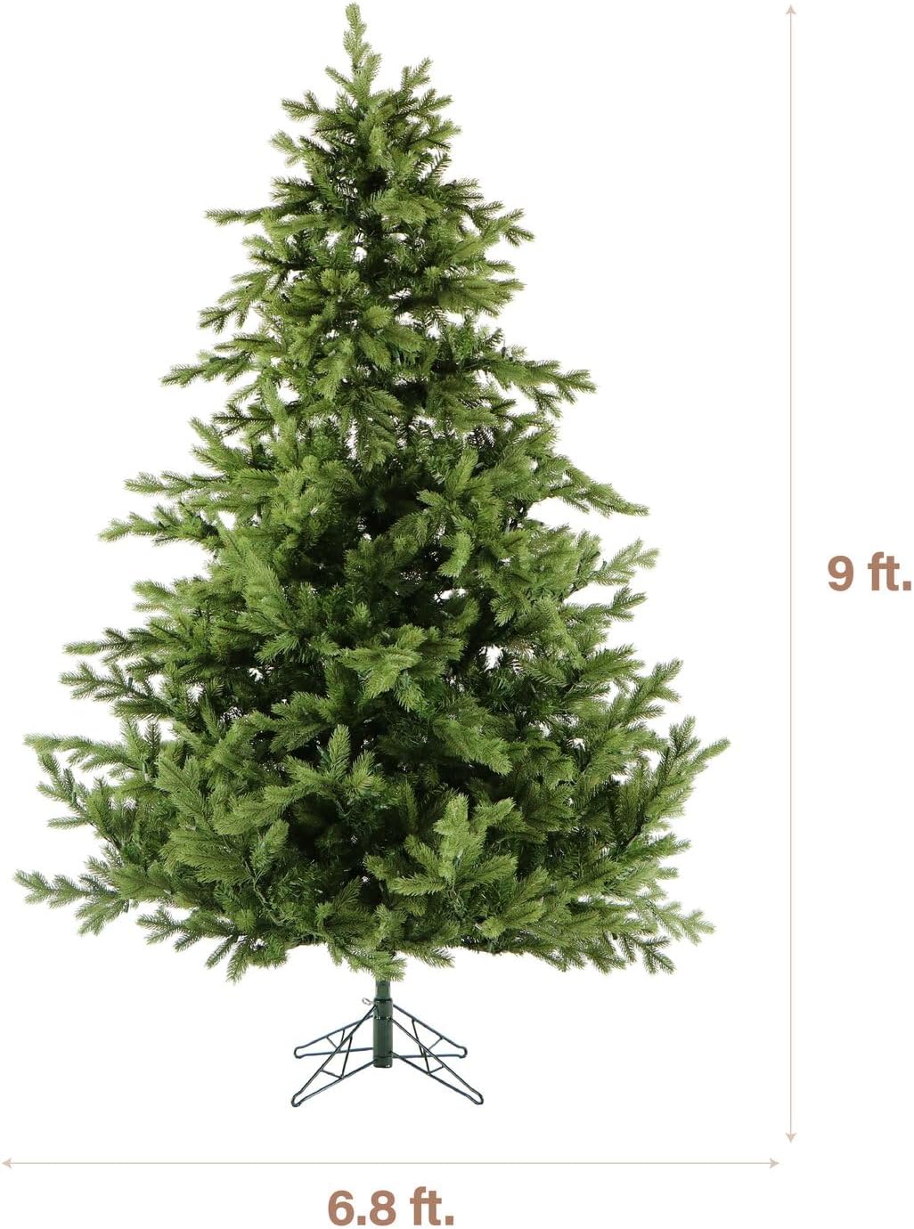 Fraser Hill Farm 9-Ft. Foxtail Pine Christmas Tree with Stand, Unlit