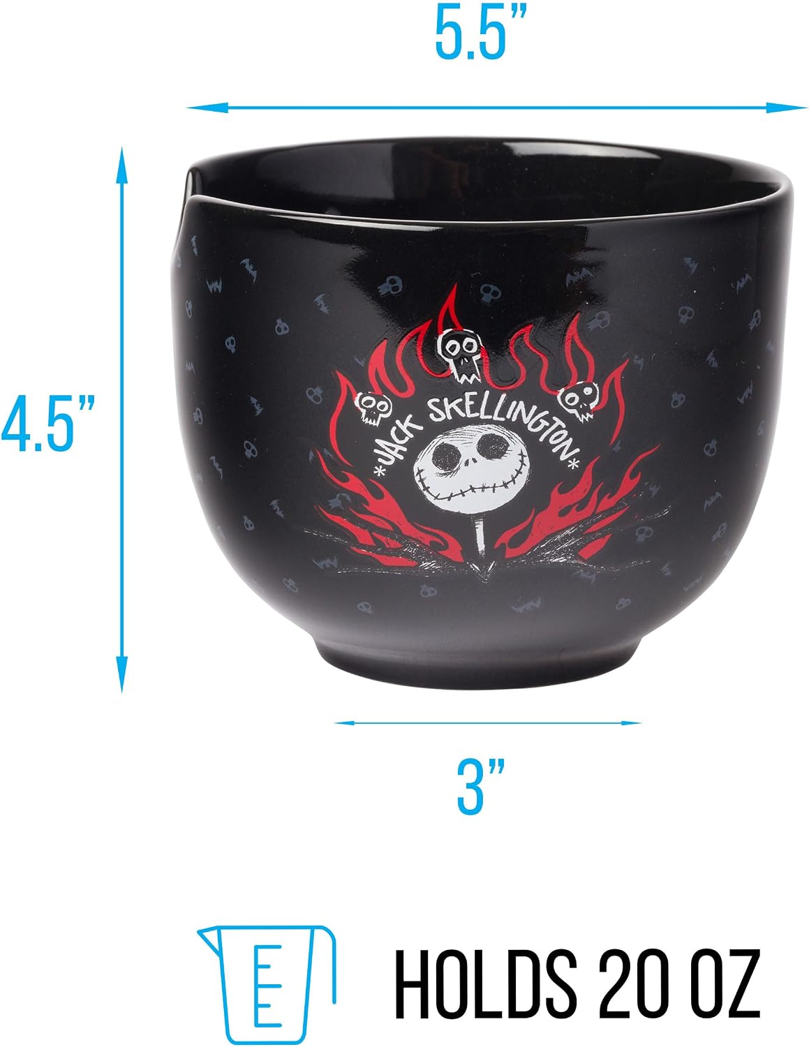 Silver Buffalo Disney The Nightmare Before Christmas, Ramen Bowl, 20oz