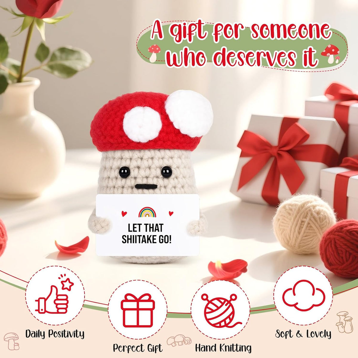 Funny Birthday Mushroom Gifts for Adults Gag Gifts for Women Men Her Him