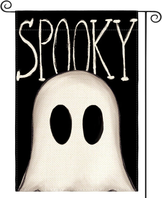 AVOIN colorlife 12×18 in Halloween Ghost Garden Flag Double-Sided Outdoor Décor | USA Decoration®
