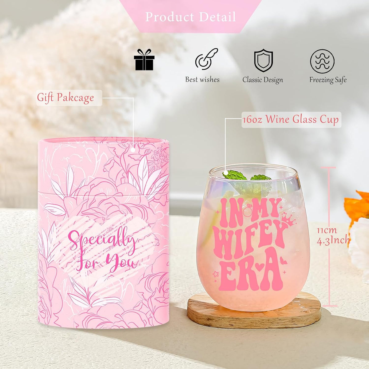Bride To Be Engagement Gifts for Women Cool Bridal Shower Wedding Gifts Wine Glass Classy Bachelorette Party Gift for Best Friend Sister Colleagues Wifey Cup Christmas Valentines Mothers Day Gift