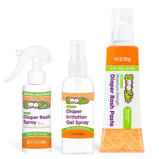 Boogie Diaper Rash Bundle – Spray, Paste & Gel Set