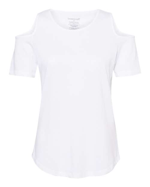 Women's Cold Shoulder Short Sleeve T-Shirt | USA Decoration