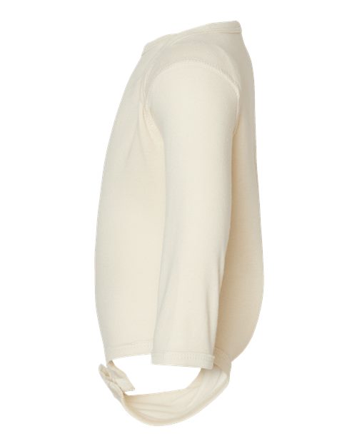 Infant Long Sleeve Baby Rib Bodysuit | USA Decoration