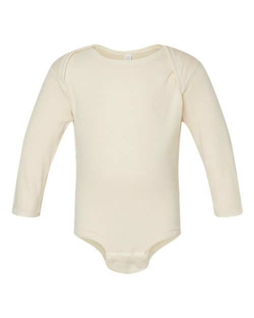 Infant Long Sleeve Baby Rib Bodysuit | USA Decoration