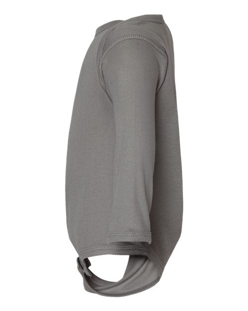 Infant Long Sleeve Baby Rib Bodysuit | USA Decoration