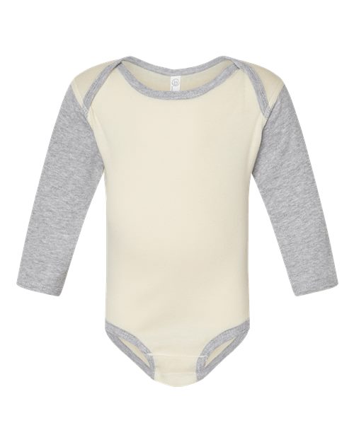 Infant Long Sleeve Baby Rib Bodysuit | USA Decoration