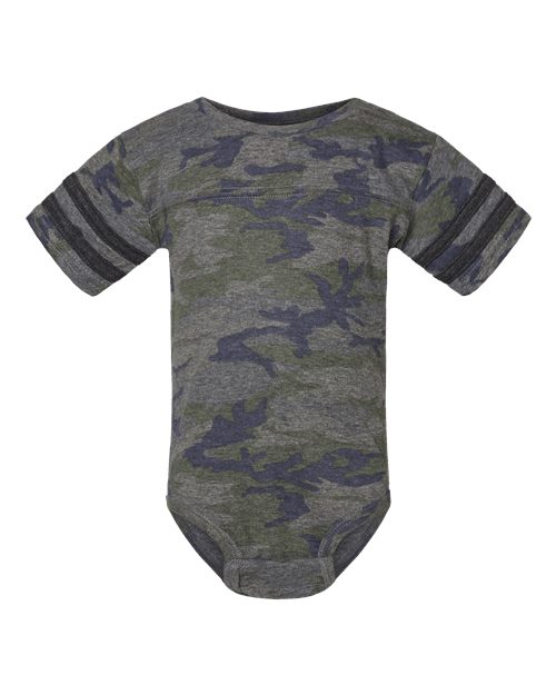 Infant Football Fine Jersey Bodysuit | USA Decoration