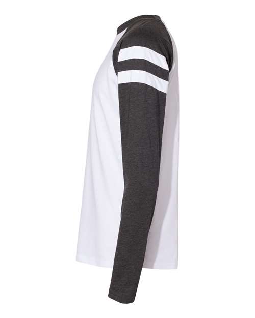Fine Jersey Mash Up Long Sleeve Tee | USA Decoration