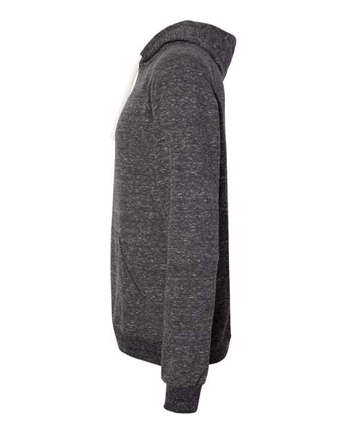 Snow Heather French Terry Raglan Hooded Sweatshirt | USA Decoration