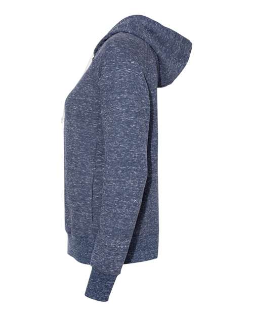Women's Snow Heather French Terry Full-Zip Hooded Sweatshirt | USA Decoration