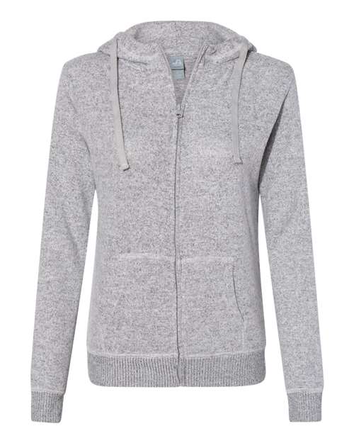 Women’s Cozy Jersey Hooded Full-Zip | USA Decoration