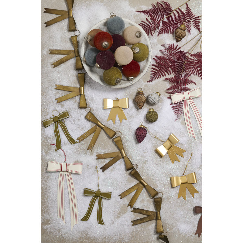 Christmas Garland draped across a fireplace mantel