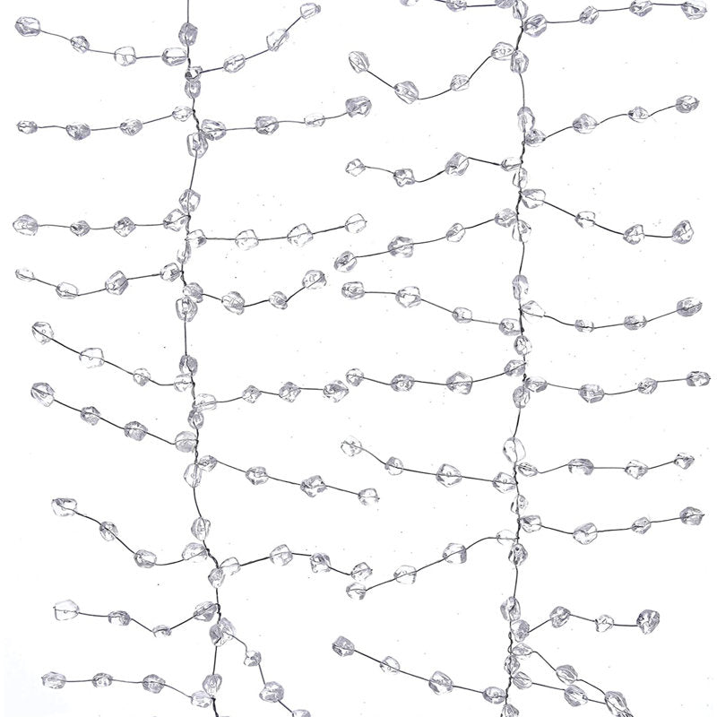 50 ft Christmas Tinsel Garland framing a front door