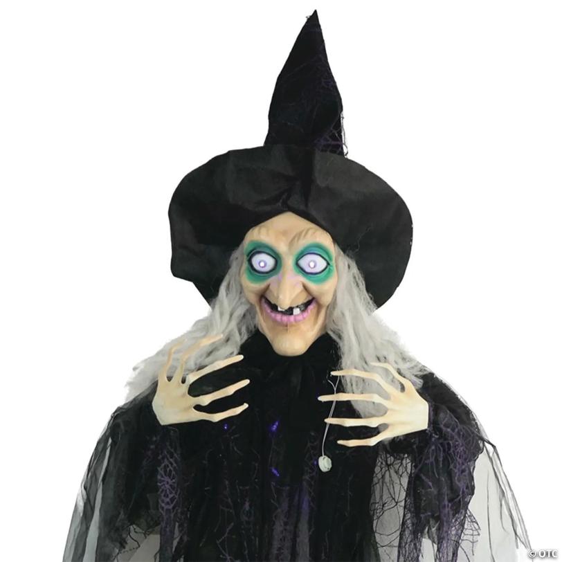 72" Animated Hanging Witch Halloween Decoration