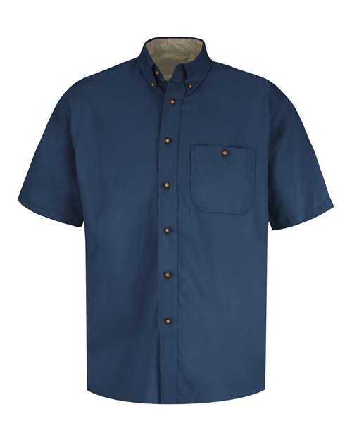 Short Sleeve 100% Cotton Dress Shirt | USA Decoration