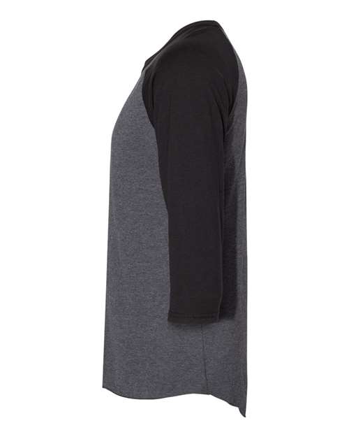 Premium Blend Ringspun Three-Quarter Sleeve Raglan Baseball T-Shirt | USA Decoration