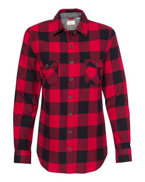 Women's Vintage Brushed Flannel Shirt | USA Decoration