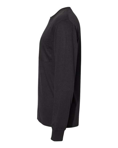 Workwear Long Sleeve Pocket T-Shirt | USA Decoration