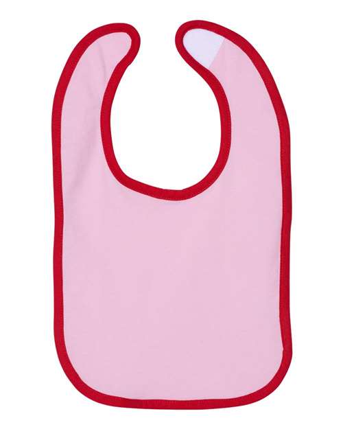 Infant Contrast Trim Premium Jersey Bib | USA Decoration