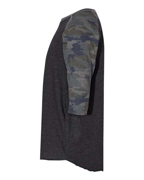 Youth Baseball Fine Jersey Three-Quarter Sleeve Tee | USA Decoration