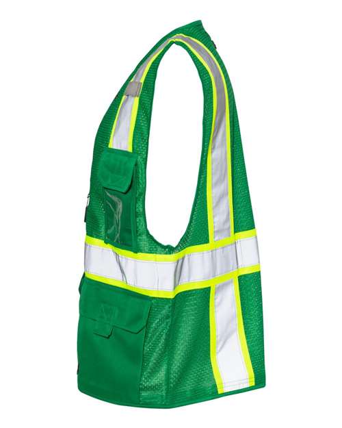 EV Series® Enhanced Visibility Multi-Pocket Mesh Vest | USA Decoration