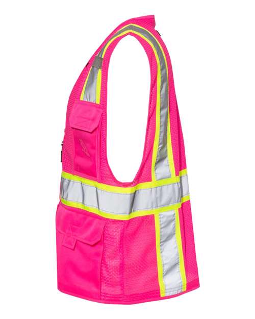 EV Series® Enhanced Visibility Multi-Pocket Mesh Vest | USA Decoration