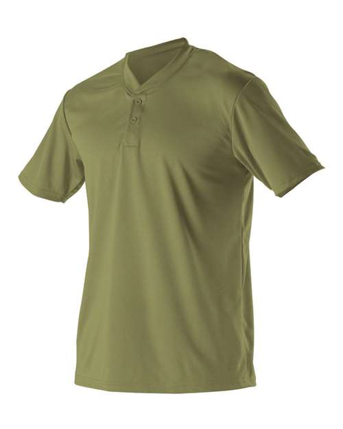 Youth Baseball Two Button Henley Jersey | USA Decoration