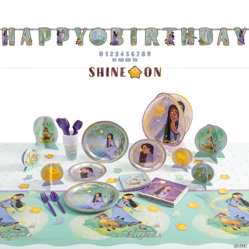 75 Pc. Disney’s Wish Disposable Tableware Kit for 8 Guests | USA Decoration®