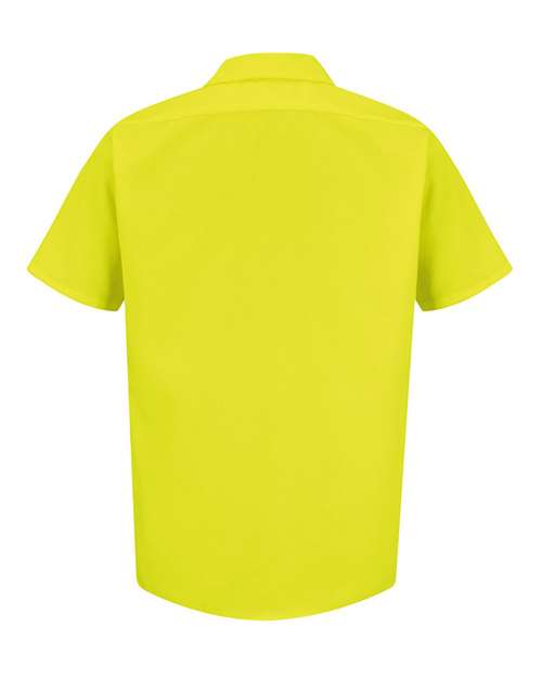 Enhanced Visibility Short Sleeve Work Shirt - Tall Sizes | USA Decoration