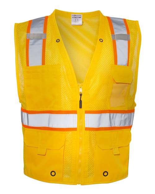 EV Series® Enhanced Visibility Multi-Pocket Mesh Vest | USA Decoration