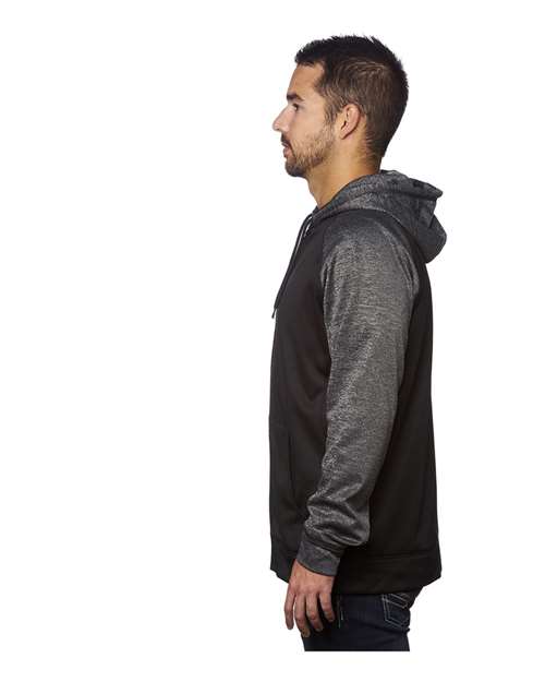 Performance Raglan Full-Zip Sweatshirt | USA Decoration
