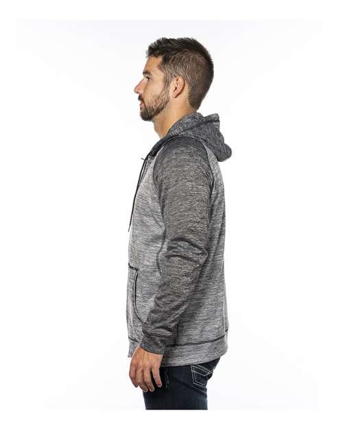 Performance Raglan Full-Zip Sweatshirt | USA Decoration