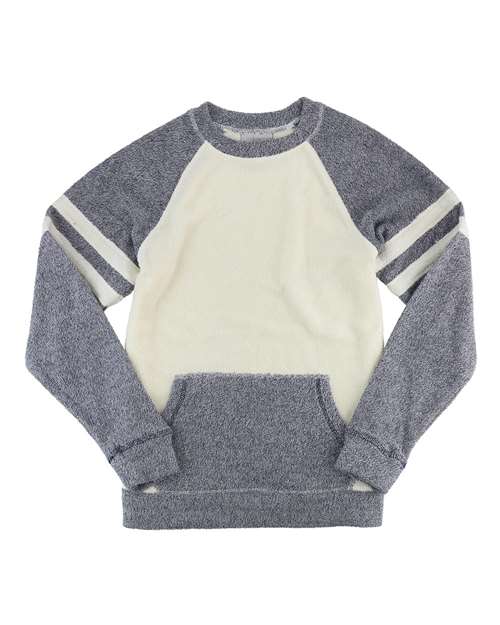 Women's Cozy Contrast Fleece Pullover | USA Decoration