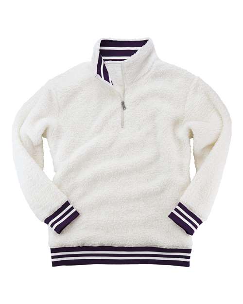 Varsity Sherpa Quarter-Zip Pullover | USA Decoration
